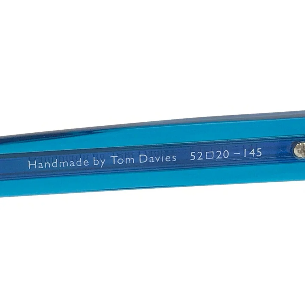 Tom Davies Eyeglasses Frames TD704 Col. 2053 Clear Blue Purple Square 52-20-145
